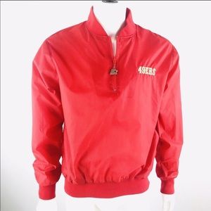 SOLD! - VTG Starter SF 49ers Red Windbreaker M